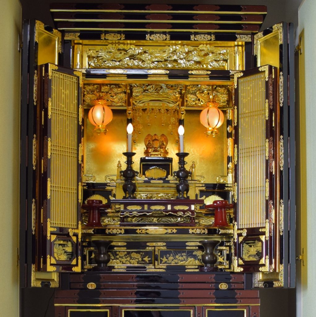 金仏壇の修理　納品
